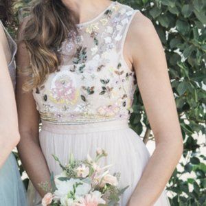 Needle & Thread Beaded Tulle Maxi Dress - Wedding or Prom gown